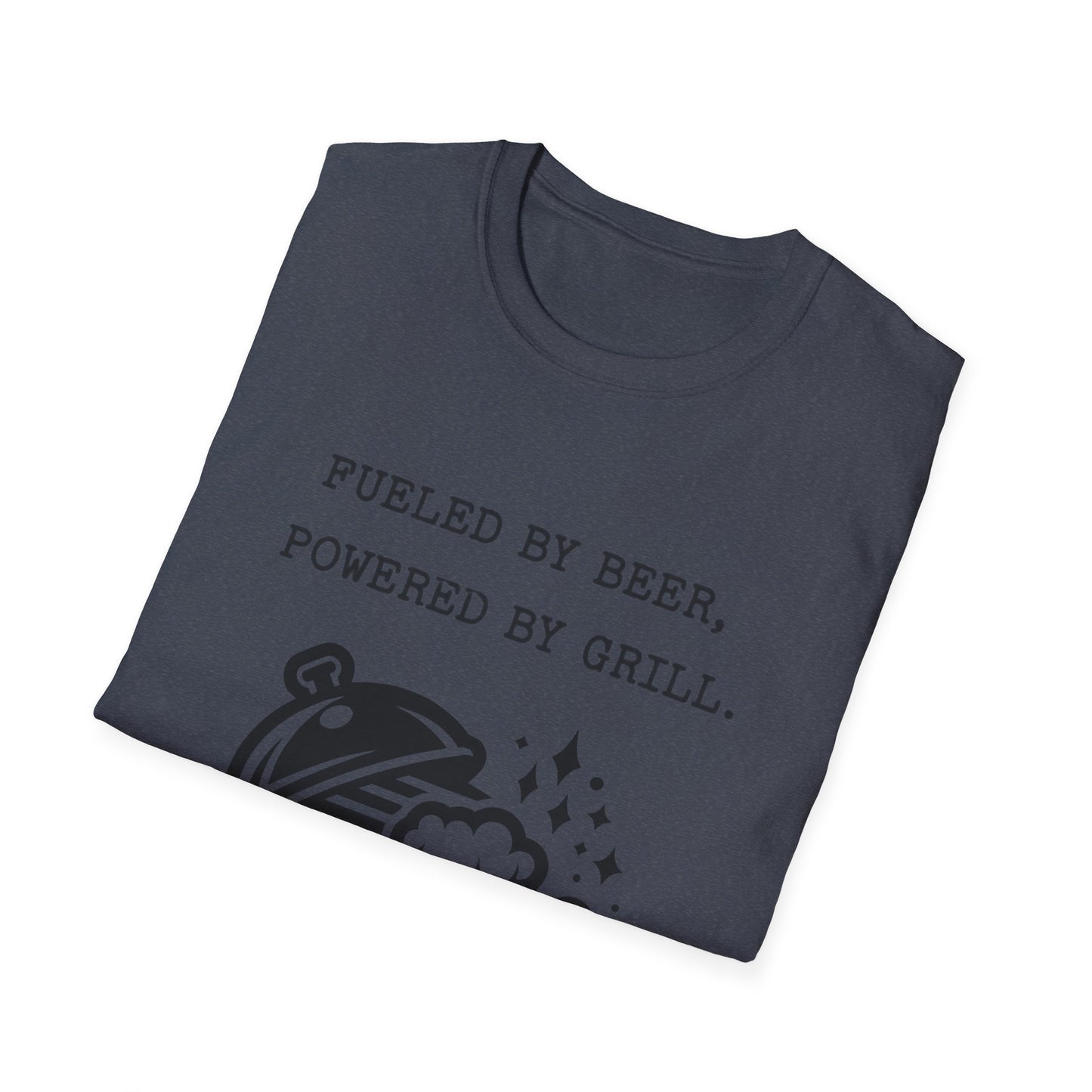 Beer n Grill Black Letter T Shirt Great Gift for Dad, Husband, and Men for Fathers day or any day.