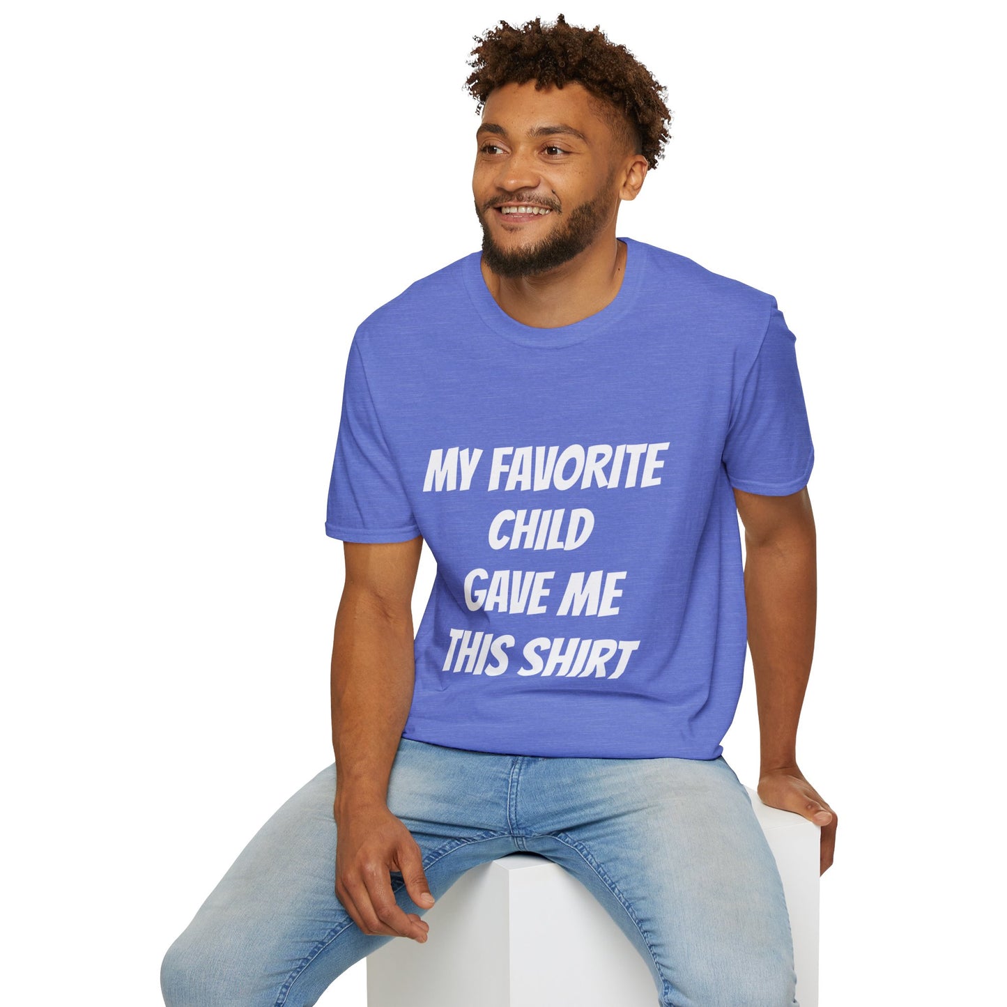 Favorite Child T Shirt Great Gift for Dad for Fathers Days, or any day.