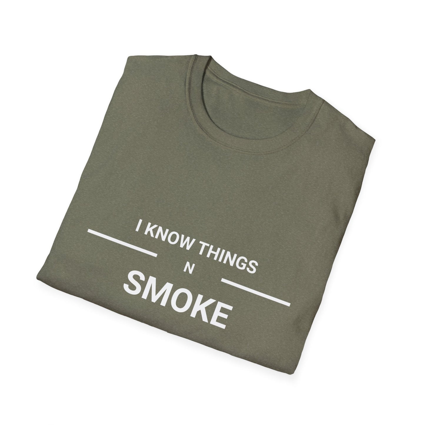 White Letter Smoke Meat T Shirt Great Gift for Dad, Husband, and Men for Fathers day or any day.