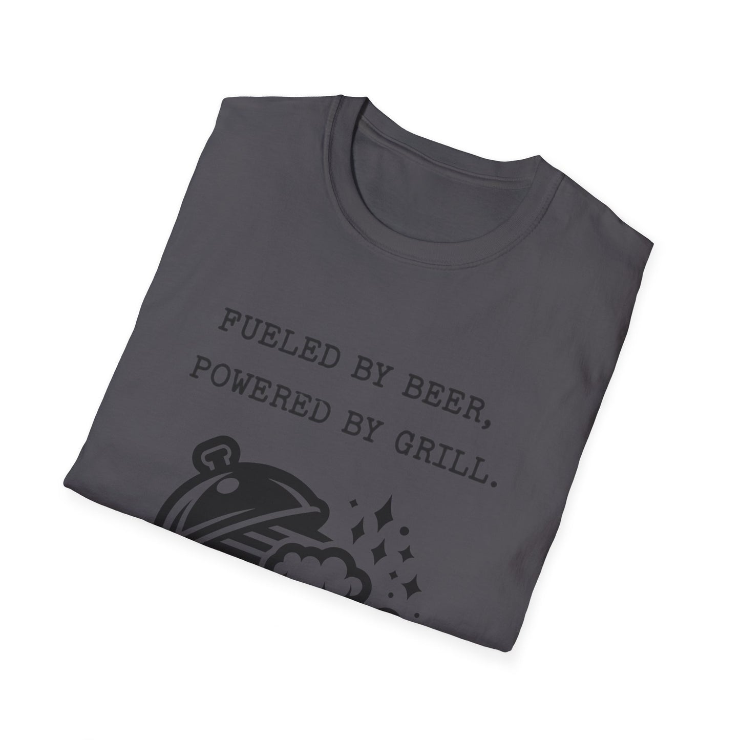 Beer n Grill Black Letter T Shirt Great Gift for Dad, Husband, and Men for Fathers day or any day.